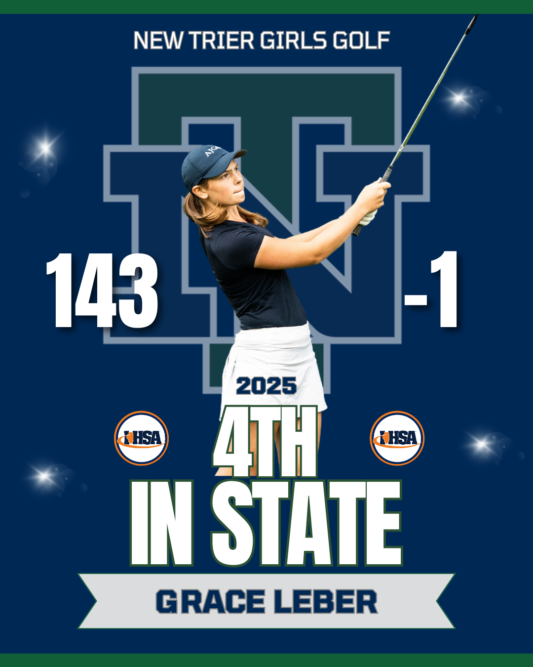 4th in State - Grace Leber